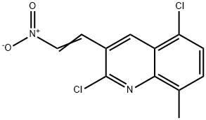 E-2,5-DICHLORO-8-METHYL-3-(2-NITRO)VINYLQUINOLINE Structural