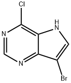 7-bromo-4-chloro-5H-pyrrolo[3,2-d]pyrimidine Structural