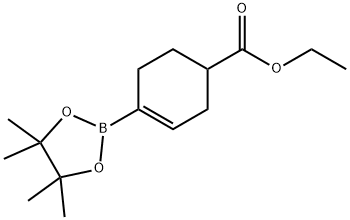 4-(4,4,5,5-TETRAMETHYL-[1,3,2]DIOXABOROLAN-2-YL)CYCLOHEX-3-ENE-1-CARBOXYLIC ACID ETHYL ESTER Structural