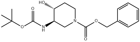 (3R,4R)-BENZYL 3-(TERT-BUTOXYCARBONYLAMINO)-4-HYDROXYPIPERIDINE-1-CARBOXYLATE