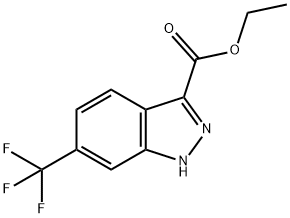 ethyl 6-(trifluoromethyl)-1H-indazole-3-carboxylate Structural