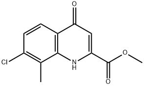 METHYL 7-CHLORO-4-HYDROXY-8-METHYLQUINOLINE-2-CARBOXYLATE