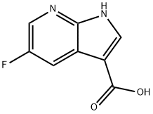 5-Fluoro-7-azaindole-3-carboxylic acid Structural