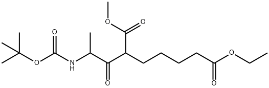 2-[2-(N-Boc-amino)propionyl]heptanedioic Acid 7-Ethyl Ester 1-Methyl Ester