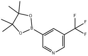 5-Trifluoromethylpyridine-3-boronic acid pinacol ester Structural