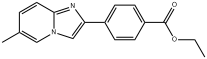 2-[4-(Ethoxycarbonyl)phenyl]-6-methyl-imidazo[1,2-a]pyridine Structural