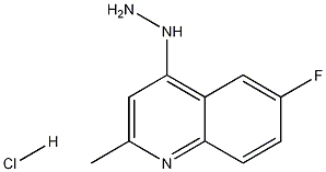 6-Fluoro-4-hydrazino-2-methylquinoline hydrochloride Structural