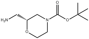 (R)-2-Aminomethyl-4-boc-morpholine Structural