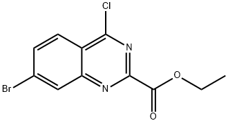Ethyl 7-bromo-4-chloroquinazoline-2-carboxylate Structural