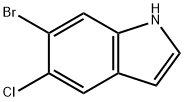 6-bromo-5-chloro-indole Structural