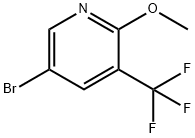 5-bromo-2-methoxy-3-(trifluoromethyl)pyridine Structural