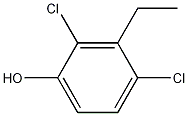 Phenol, 2,4-dichloro-3-ethyl- Structural
