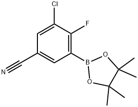 3-Chloro-4-fluoro-5-(4,4,5,5-tetramethyl-1,3,2-dioxaborolan-2-yl)benzonitrile