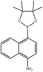 4-(4,4,5,5-Tetramethyl-1,3,2-dioxaborolan-2-yl)naphthalen-1-amine Structural