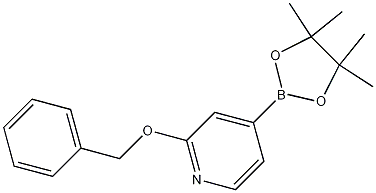 2-Benzyloxy-4-(4,4,5,5-tetramethyl-1,3,2-dioxaborolan-2-yl)pyridine Structural