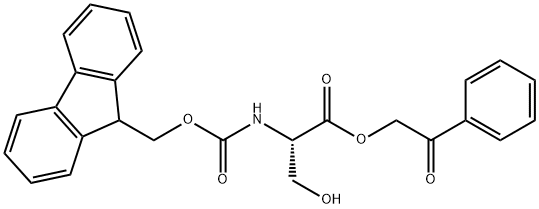 N-(9-Fluorenylmethoxycarbonyl)-L-serine Phenacyl Ester Structural