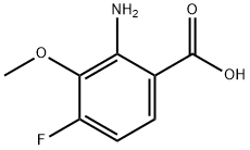 2-amino-3-methoxy-4-fluorobenzoic acid Structural