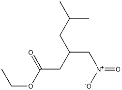 5-Methyl-3-nitromethyl-hexanoic Acid, Ethyl Ester Structural