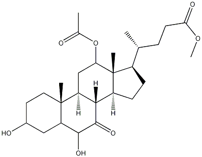 12-(Acetyloxy)-3,6-dihydroxy-7-oxocholan-24-oic acid methyl ester