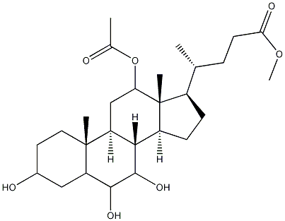 12-(Acetyloxy)-3,6,7-trihydroxycholan-24-oic acid methyl ester