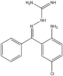 Z-2-Amino-5-chlorobenzophenoneamidinohydrazone Structural