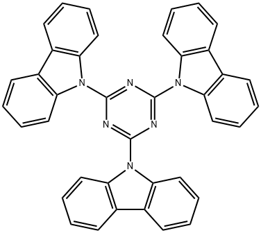 2,4,6-Tri(9H-carbazol-9-yl)-1,3,5-triazine Structural