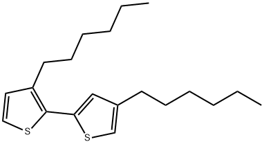 3,4'-Dihexyl-2,2'-bithiophene Structural