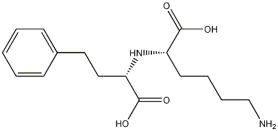 N2-(S)-1-Carboxy-3-phenylpropyl-L-lysine Structural