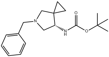 tert-Butyl (S)-(5-benzyl-5-azaspiro[2.4]heptan-7-yl)carbamate Structural