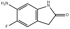 6-amino-5-fluoroindolin-2-one Structural