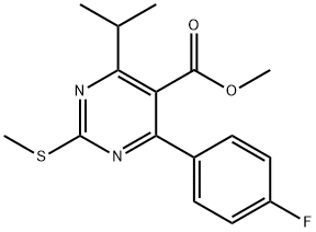 Methyl 4-(4-Fluorophenyl)-6-isopropyl-2-(methylthio)pyrimidine-5-carboxylate Structural