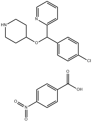 4-[(4-Chlorophenyl)-2-pyridylmethoxy]piperidine p-nitrobenzoic acid salt