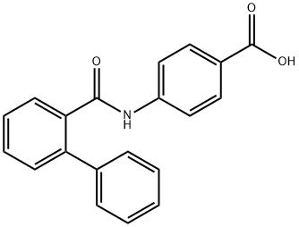 4-[(Biphenyl-2-ylcarbonyl)amino]benzoic acid Structural