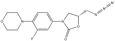 (R)-5-(Azidomethyl)-3-[3-fluoro-4-(4-morpholinyl)phenyl]-2-oxazolidinone Structural Picture