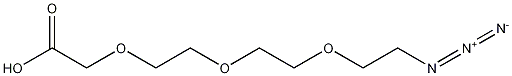 11-Azido-3,6,9-trioxaundecanoic Acid Structural