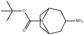tert-butyl 3-amino-8-azabicyclo[3.2.1]octane-8-carboxylate Structural