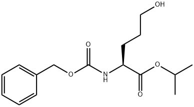 L-Norvaline, 5-hydroxy-N-[(phenylmethoxy)carbonyl]-, 1-methylethyl ester Structural