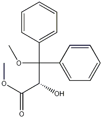 (S)-2-Hydroxy-3-methoxy-3,3-diphenylpropionic acid methyl ester Structural