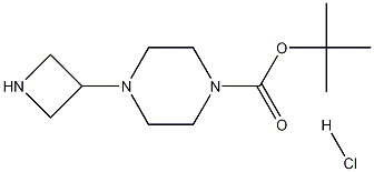 tert-butyl 4-(azetidin-3-yl)piperazine-1-carboxylate hydrochloride Structural