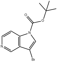 1-Boc-3-bromo-5-azaindole Structural