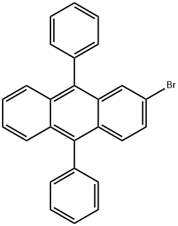 2-Bromo-9,10-diphenylanthracene Structural