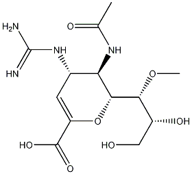 (4S,5R,6R)-5-Acetamido-4-guanidino-6-((1R,2R)-2,3-dihydroxy-1-methoxypropyl)-5,6-dihydro-4H-pyran-2-carboxylic acid