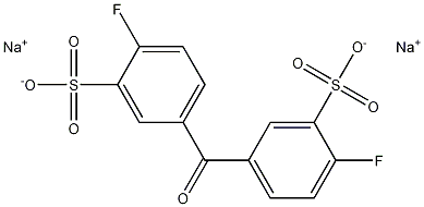 Disodium 3,3'-disulfonate-4,4'-difluorobenzophenone Structural