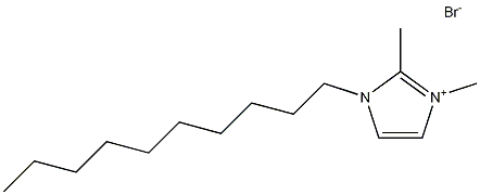 1-decyl-2,3-dimethylimidazolium bromide Structural