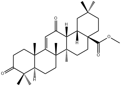 Olean-9(11)-en-28-oic acid, 3,12-dioxo-, methyl ester (9CI) Structural