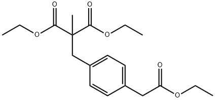 4-(2,2-Dicarboethoxy-propyl)phenylacetic Acid Ethyl Ester Structural