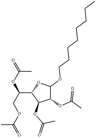 Octyl D-Galactofuranoside Tetraacetate Structural