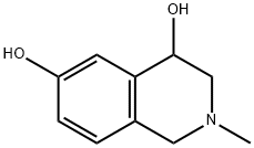 1,2,3,4-Tetrahydro-4,6-dihydroxy-2-methyl-isoquinoline Structural