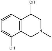 1,2,3,4-Tetrahydro-4,8-dihydroxy-2-methyl-isoquinoline Structural