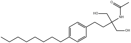 N-(1-hydroxy-2-(hydroxymethyl)-4-(4-octylphenyl)butan-2-yl)acetamide Structural